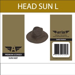 Aerial Straw and Sun Licensed Gold Tag